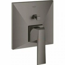 Внешняя часть смесителя для ванны GROHE Allure Brilliant с переключателем на 2 положения, темный графит матовый (24072AL0)