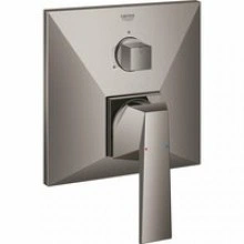 Внешняя часть смесителя для ванны GROHE Allure Brilliant с переключателем на 3 положения, темный графит глянец (24099A00)