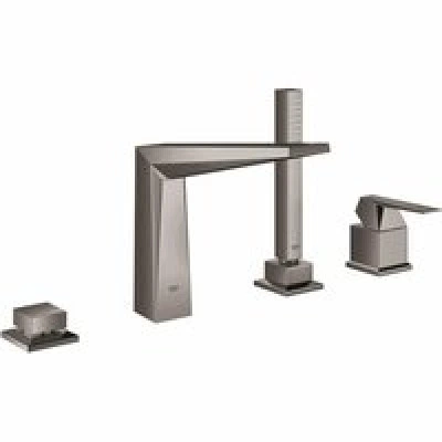 Смеситель для ванны GROHE Allure Brilliant на 4 отверстия, на край ванны, темный графит глянец (19787A01) Смеситель для ванны GROHE Allure Brilliant на 4 отверстия, на край ванны, темный графит глянец (19787A01)