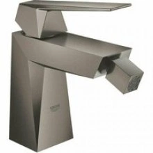 Смеситель для биде GROHE Allure Brilliant с донным клапаном, темный графит матовый (23117AL0)