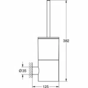 Туалетный ёршик GROHE Atrio с держателем, холодный рассвет глянец (40314GL3) Туалетный ёршик GROHE Atrio с держателем, холодный рассвет глянец (40314GL3)