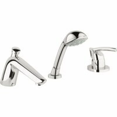 Смеситель для ванны GROHE Tenso однорычажный на 3 отверстия, хром (19153000) Смеситель для ванны GROHE Tenso однорычажный на 3 отверстия, хром (19153000)