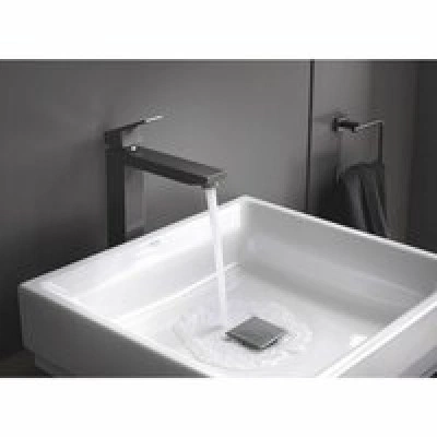 Смеситель для раковины GROHE Eurocube, темный графит матовый (23406AL0) Смеситель для раковины GROHE Eurocube, темный графит матовый (23406AL0)