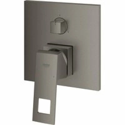 Внешняя часть смесителя для ванны GROHE Eurocube с переключателем на 3 положения, темный графит матовый (24094AL0) Внешняя часть смесителя для ванны GROHE Eurocube с переключателем на 3 положения, темный графит матовый (24094AL0)
