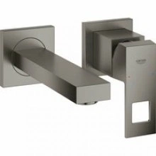Внешняя часть смесителя для раковины GROHE Eurocube на 2 отверстия, S-Size, темный графит матовый (19895AL0)