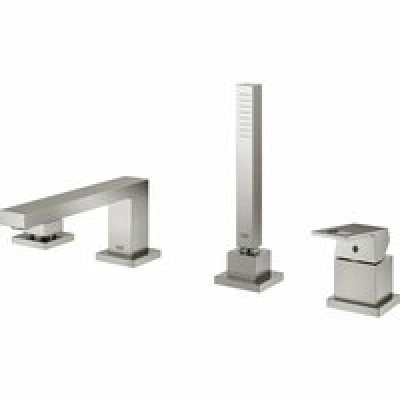 Смеситель для ванны GROHE Eurocube на 4 отверстия, на край ванны, суперсталь (19897DC1) Смеситель для ванны GROHE Eurocube на 4 отверстия, на край ванны, суперсталь (19897DC1)