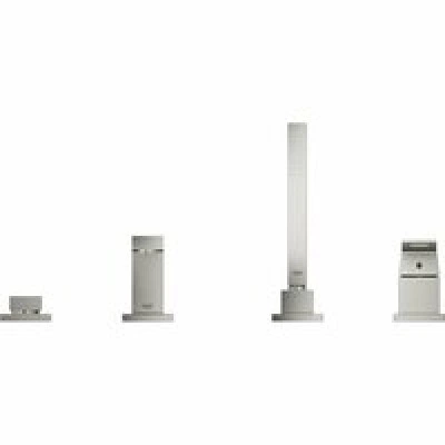 Смеситель для ванны GROHE Eurocube на 4 отверстия, на край ванны, суперсталь (19897DC1) Смеситель для ванны GROHE Eurocube на 4 отверстия, на край ванны, суперсталь (19897DC1)