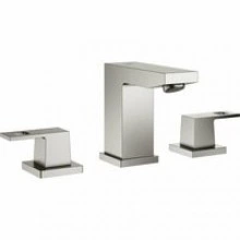 Смеситель для раковины GROHE Eurocube на 3 отверстия, суперсталь (20351DC0)