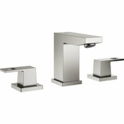 Смеситель для раковины GROHE Eurocube на 3 отверстия, суперсталь (20351DC0) Смеситель для раковины GROHE Eurocube на 3 отверстия, суперсталь (20351DC0)
