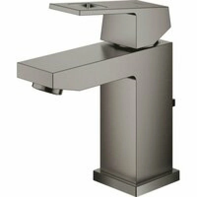 Смеситель для раковины GROHE Eurocube с донным клапаном, темный графит матовый (23127AL0) Смеситель для раковины GROHE Eurocube с донным клапаном, темный графит матовый (23127AL0)