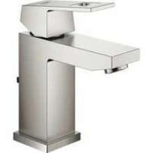 Смеситель для раковины GROHE Eurocube с донным клапаном, суперсталь (23127DC0)