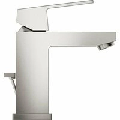 Смеситель для раковины GROHE Eurocube с донным клапаном, суперсталь (23127DC0) Смеситель для раковины GROHE Eurocube с донным клапаном, суперсталь (23127DC0)