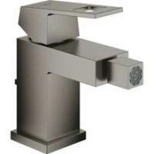 Смеситель для биде GROHE Eurocube с донным клапаном, темный графит матовый (23138AL0)