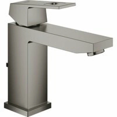 Смеситель для раковины GROHE Eurocube с донным клапаном, темный графит матовый (23445AL0)