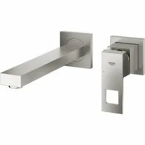 Внешняя часть смесителя для раковины GROHE Eurocube на 2 отверстия, M-Size, суперсталь (23447DC0) Внешняя часть смесителя для раковины GROHE Eurocube на 2 отверстия, M-Size, суперсталь (23447DC0)