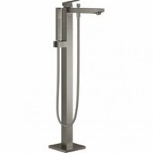 Внешняя часть смесителя для ванны GROHE Eurocube напольного монтажа, темный графит матовый (23672AL1)