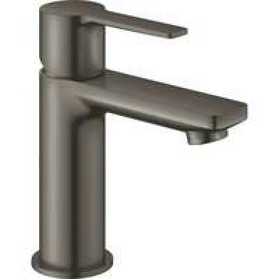 Смеситель для раковины GROHE Lineare с нажимным донным клапаном, темный графит матовый (23791AL1)