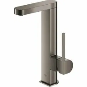 Смеситель для раковины GROHE Plus с донным клапаном, L-Size, темный графит матовый (23851AL3) Смеситель для раковины GROHE Plus с донным клапаном, L-Size, темный графит матовый (23851AL3)