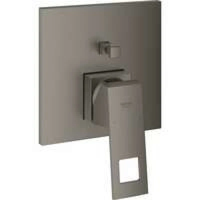 Внешняя часть смесителя для ванны GROHE Eurocube с переключателем на 2 положения, темный графит матовый (24062AL0) Внешняя часть смесителя для ванны GROHE Eurocube с переключателем на 2 положения, темный графит матовый (24062AL0)
