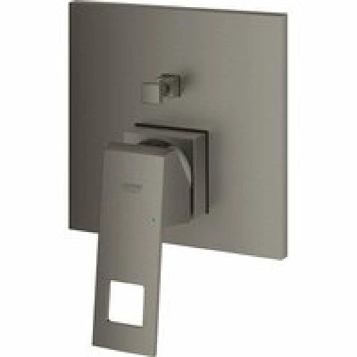 Внешняя часть смесителя для ванны GROHE Eurocube с переключателем на 2 положения, темный графит матовый (24062AL0) Внешняя часть смесителя для ванны GROHE Eurocube с переключателем на 2 положения, темный графит матовый (24062AL0)