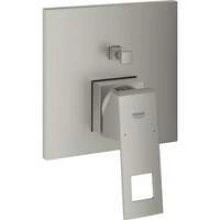 Внешняя часть смесителя для ванны GROHE Eurocube с переключателем на 2 положения, суперсталь (24062DC0)