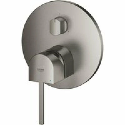 Внешняя часть смесителя для ванны GROHE Plus с переключателем на 3 положения, темный графит матовый (24093AL3) Внешняя часть смесителя для ванны GROHE Plus с переключателем на 3 положения, темный графит матовый (24093AL3)