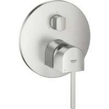 Внешняя часть смесителя для ванны GROHE Plus с переключателем на 3 положения, суперсталь (24093DC3)