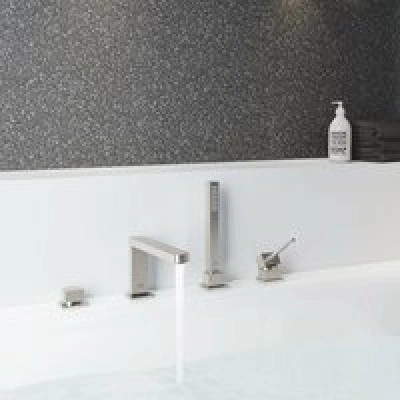 Смеситель для ванны GROHE Plus на 4 отверстия, на край ванны, суперсталь (29307DC3) Смеситель для ванны GROHE Plus на 4 отверстия, на край ванны, суперсталь (29307DC3)