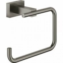 Держатель для туалетной бумаги без крышки GROHE Essentials Cube, темный графит матовый (40507AL1)