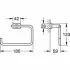 Кольцо для полотенца GROHE Essentials Cube, темный графит матовый (40510AL1) Кольцо для полотенца GROHE Essentials Cube, темный графит матовый (40510AL1)