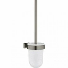 Туалетный ёршик GROHE Essentials Cube с держателем, темный графит матовый (40513AL1)