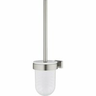 Туалетный ёршик GROHE Essentials Cube с держателем, суперсталь (40513DC1) Туалетный ёршик GROHE Essentials Cube с держателем, суперсталь (40513DC1)