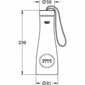 Бутылка для воды из нержавеющей стали GROHE Blue, теплый закат матовый (40848DL0) Бутылка для воды из нержавеющей стали GROHE Blue, теплый закат матовый (40848DL0)