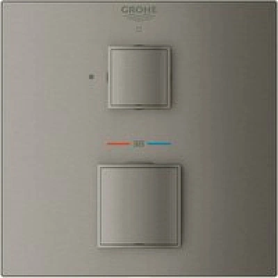 Внешняя часть термостата для душа GROHE Grohtherm Cube на 1 потребителя, темный графит матовый (24153AL0) Внешняя часть термостата для душа GROHE Grohtherm Cube на 1 потребителя, темный графит матовый (24153AL0)