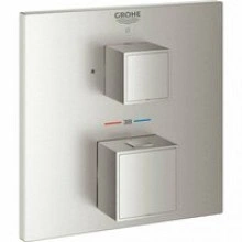 Внешняя часть термостата для душа GROHE Grohtherm Cube на 1 потребителя, суперсталь (24153DC0)