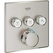 Внешняя часть термостата для душа GROHE Grohtherm SmartControl на 3 потребителя, суперсталь (29126DC0)
