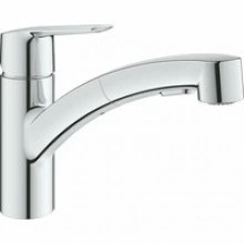 Смеситель для кухни GROHE Start QuickFix с низким вытяжным изливом, хром (30531001)
