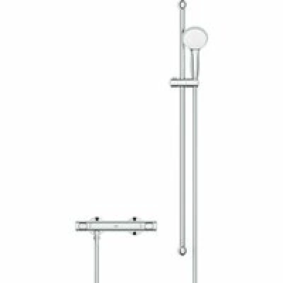 Термостат для душа GROHE Precision Flow QuickFix с душевым гарнитуром, хром (34842000) Термостат для душа GROHE Precision Flow QuickFix с душевым гарнитуром, хром (34842000)