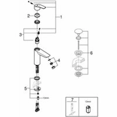 Смеситель для раковины GROHE Eurosmart, M-size, хром (2339530E) Смеситель для раковины GROHE Eurosmart, M-size, хром (2339530E)