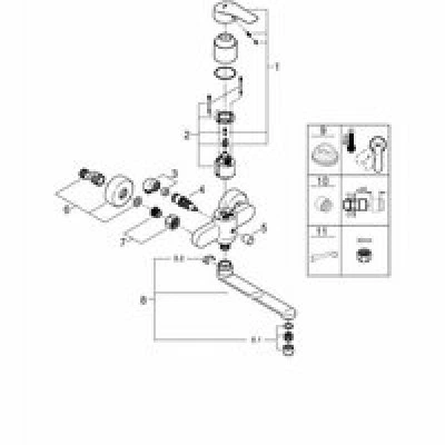 Смеситель для ванны GROHE Eurosmart, хром (23992003) Смеситель для ванны GROHE Eurosmart, хром (23992003)