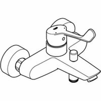 Смеситель для ванны GROHE Eurosmart, хром (25243003) Смеситель для ванны GROHE Eurosmart, хром (25243003)