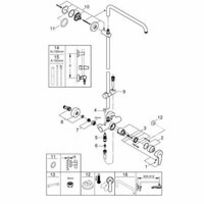 Душевая система GROHE Euphoria со смесителем для душа, хром (26240000) Душевая система GROHE Euphoria со смесителем для душа, хром (26240000)