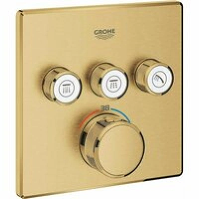 Внешняя часть термостата для душа GROHE Grohtherm SmartControl на 3 потребителя, холодный рассвет матовый (29126GN0) Внешняя часть термостата для душа GROHE Grohtherm SmartControl на 3 потребителя, холодный рассвет матовый (29126GN0)