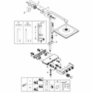 Душевая система GROHE Euphoria SmartControl System 310 Cube Duo с термостатом для душа, темный графит матовый (26508AL0) Душевая система GROHE Euphoria SmartControl System 310 Cube Duo с термостатом для душа, темный графит матовый (26508AL0)