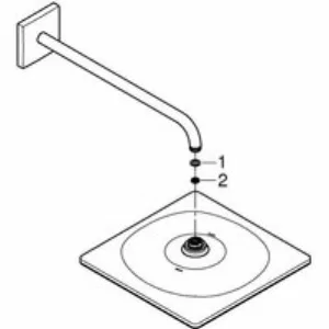 Верхний душ GROHE Rainshower Mono 310 Cube, 9,5 л/мин, 1 режим, 422 мм, теплый закат матовый (26564DL0) Верхний душ GROHE Rainshower Mono 310 Cube, 9,5 л/мин, 1 режим, 422 мм, теплый закат матовый (26564DL0)