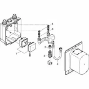 Скрытый монтажный ящик GROHE Eurosmart Cosmopolitan E (36336001) Скрытый монтажный ящик GROHE Eurosmart Cosmopolitan E (36336001)