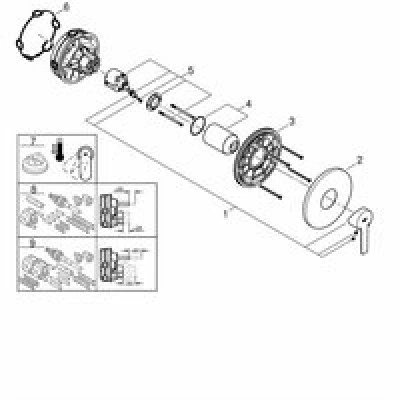 Внешняя часть смесителя для душа GROHE Lineare, темный графит матовый (24063AL1) Внешняя часть смесителя для душа GROHE Lineare, темный графит матовый (24063AL1)