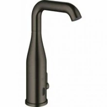 Смеситель для раковины GROHE Essence E инфракрасный, с регулировкой температуры, питание от батареи 6V, темный графит матовый (36445AL0)