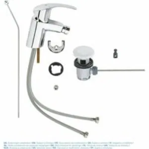 Смеситель для биде GROHE Eurosmart с донным клапаном, S-size, хром (32929002) Смеситель для биде GROHE Eurosmart с донным клапаном, S-size, хром (32929002)
