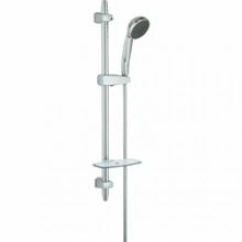 Душевой гарнитур GROHE Vitalio Comfort 100 с мыльницей, 3 режима струи, душевая штанга 600 мм, 9,5 л/мин, хром (28732000)